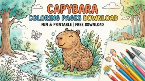 The Irresistible Charm of Capybara Coloring Your Printable