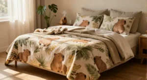 Best No Slip Capybara Queen Bed Sheets for Cozy Sleep