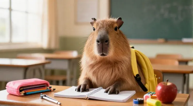 Viral Capybara School Supply