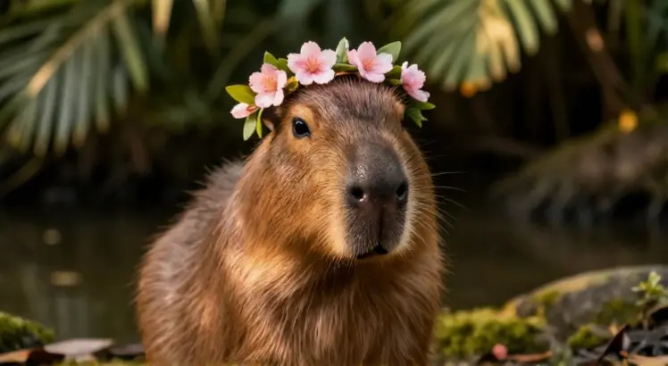 cute capybara headband