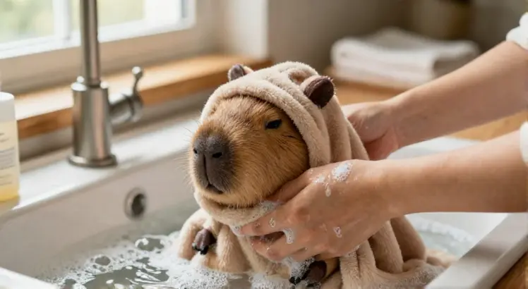 how to wash a capybara hoodie blanket