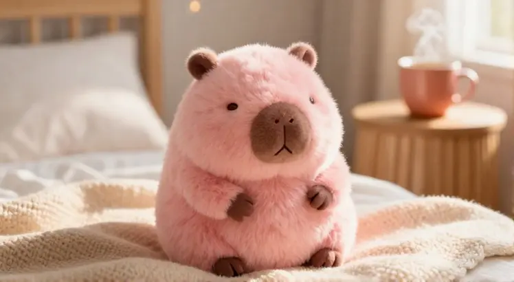 pink capybara plush toy price